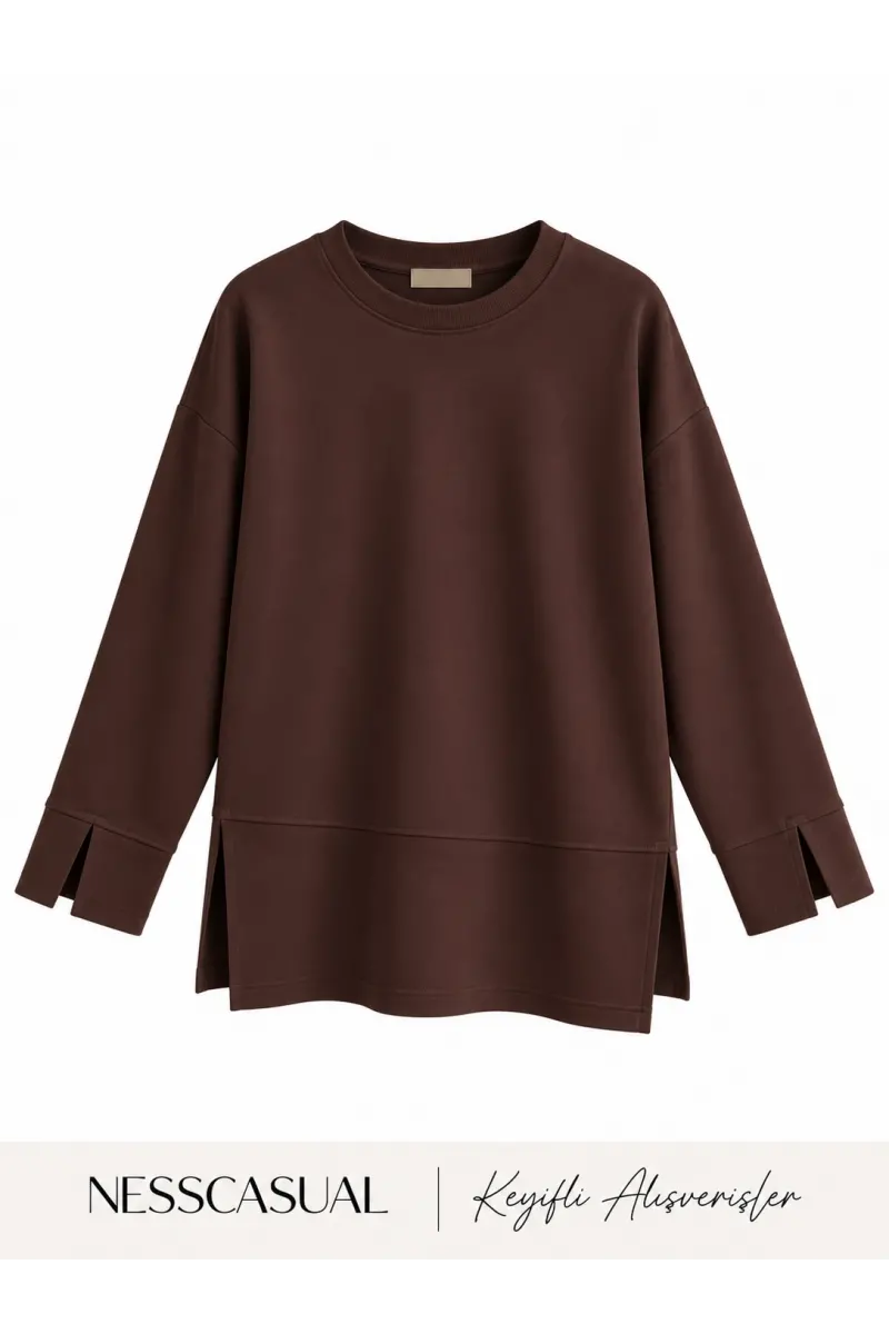 Oysh Yırtmaç Detaylı Sweatshirt