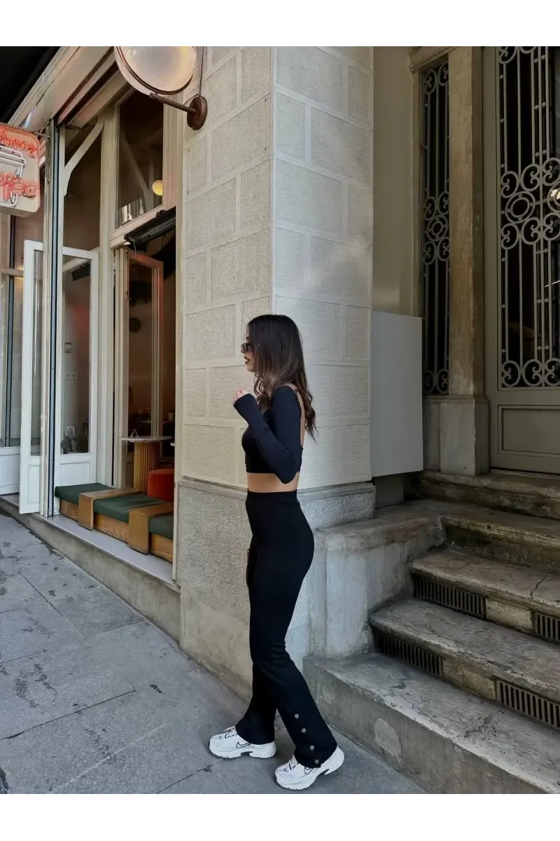 Paça Çıtçıtlı Oysh Pantolon
