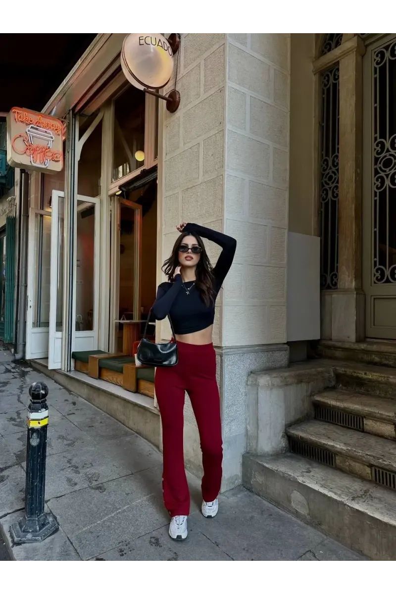 Paça Çıtçıtlı Oysh Pantolon
