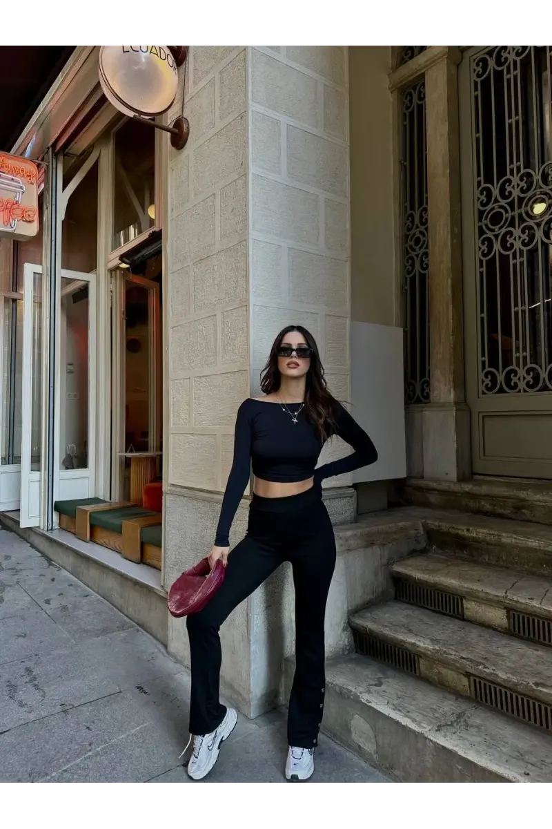 Paça Çıtçıtlı Oysh Pantolon