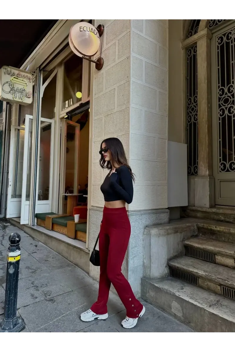 Paça Çıtçıtlı Oysh Pantolon