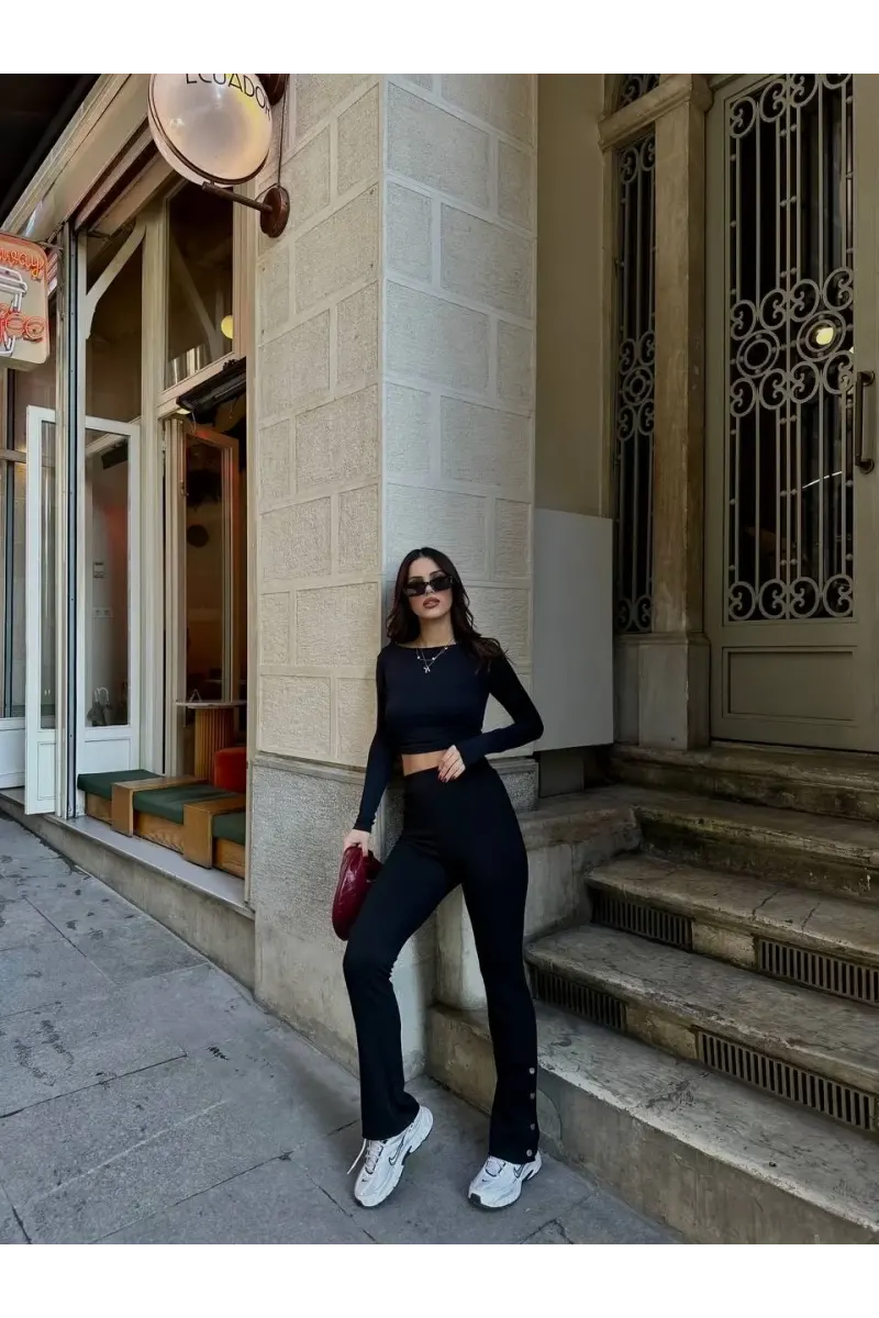 Paça Çıtçıtlı Oysh Pantolon