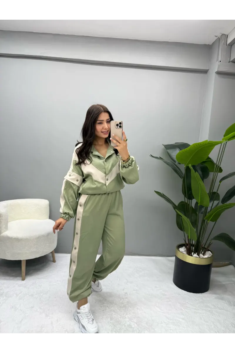 Plaid Premium Çıt Çıtlı İkili Takım