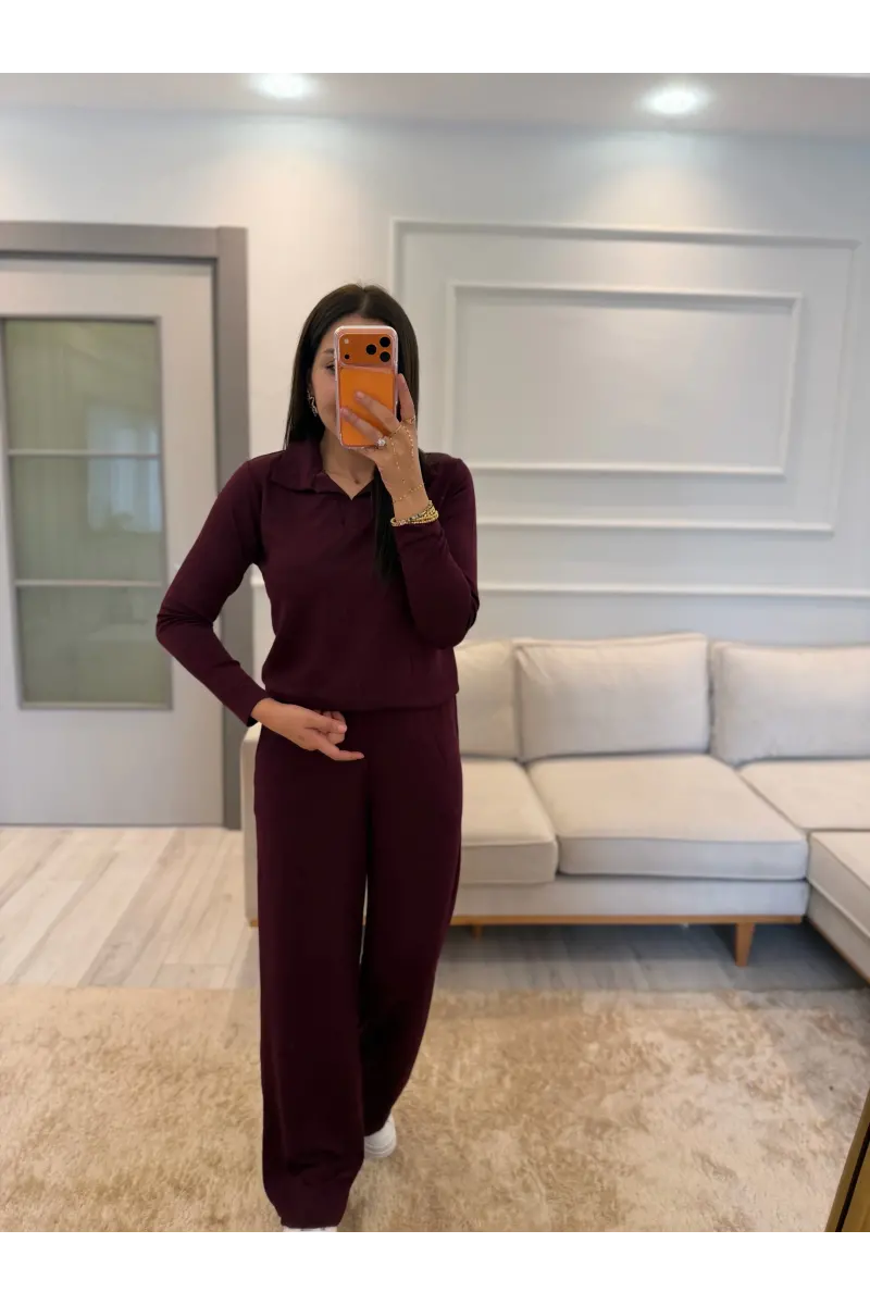 Polo Yaka Oysh Modal İkili Takım