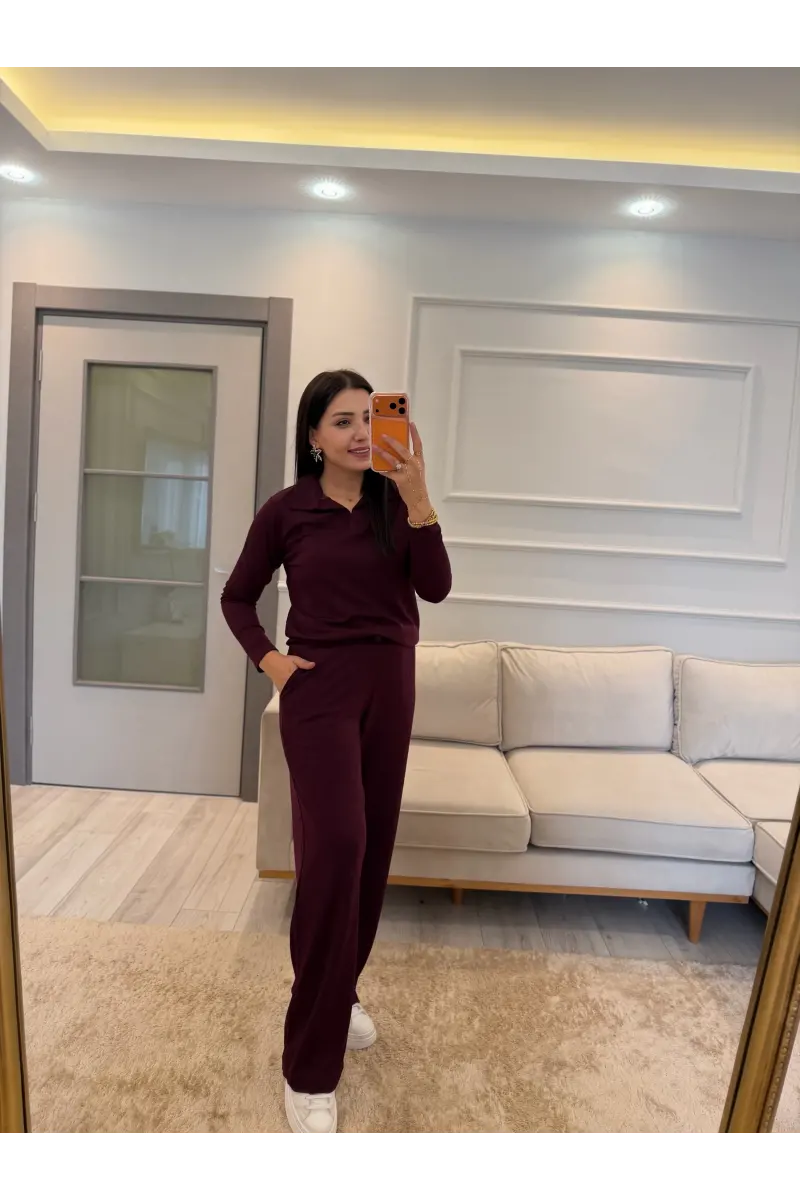 Polo Yaka Oysh Modal İkili Takım