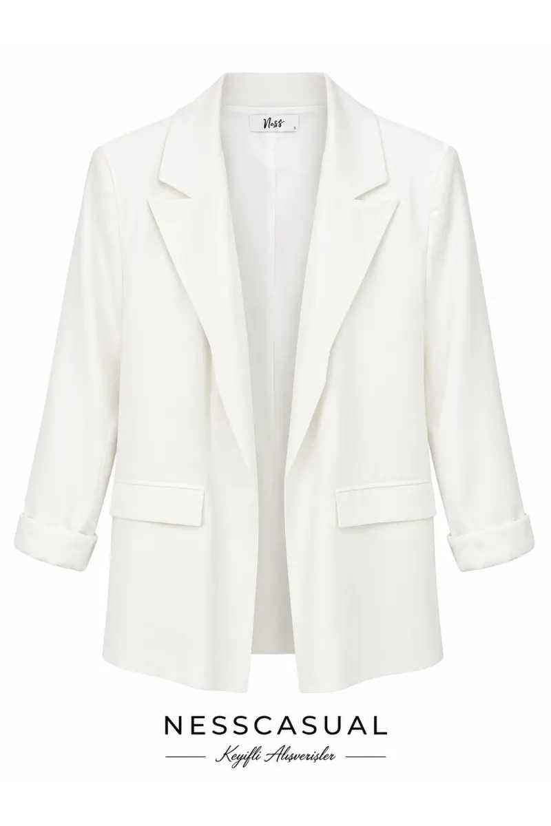 Premium Organik Kumaş Blazer Ceket