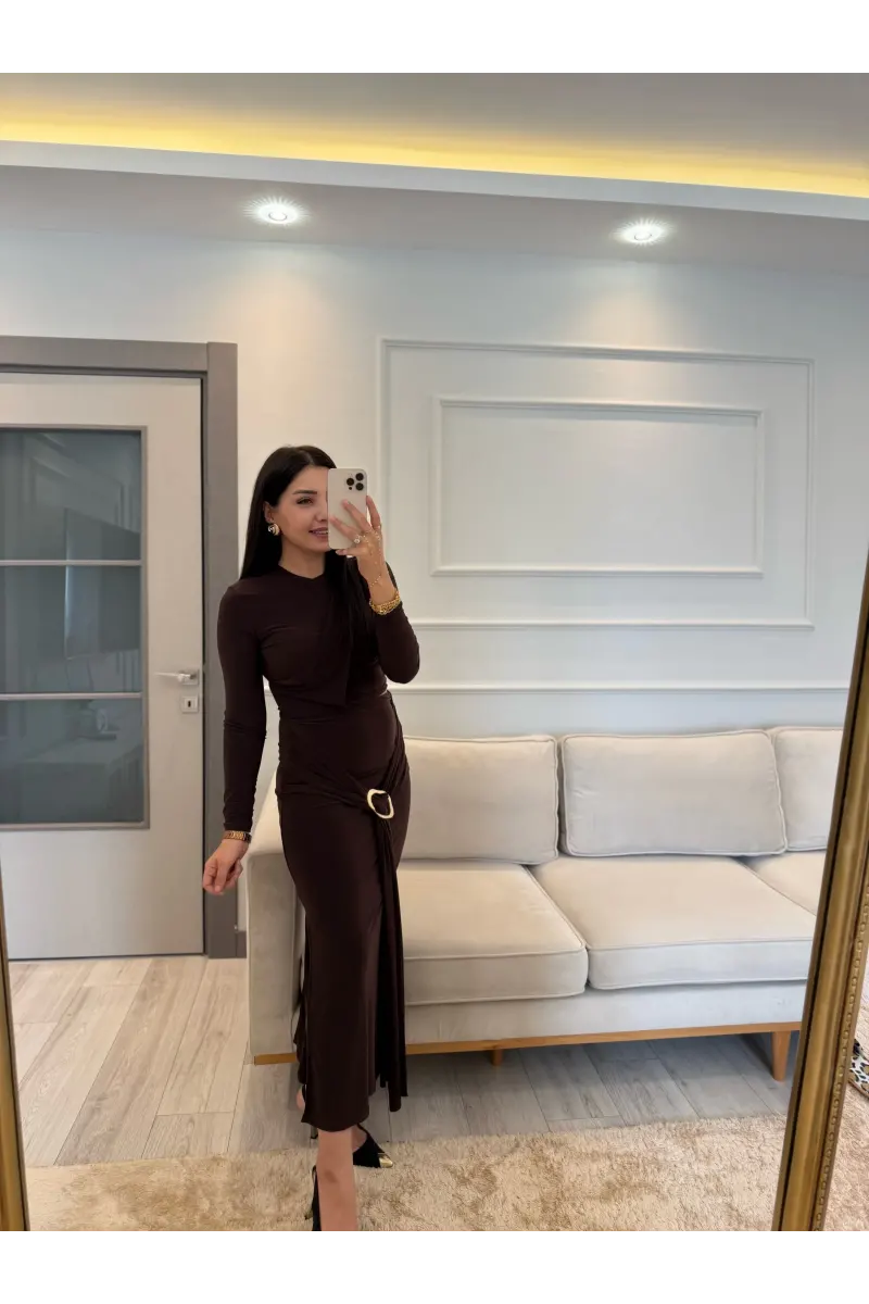Sandy Tokalı Etek Bluz Takım