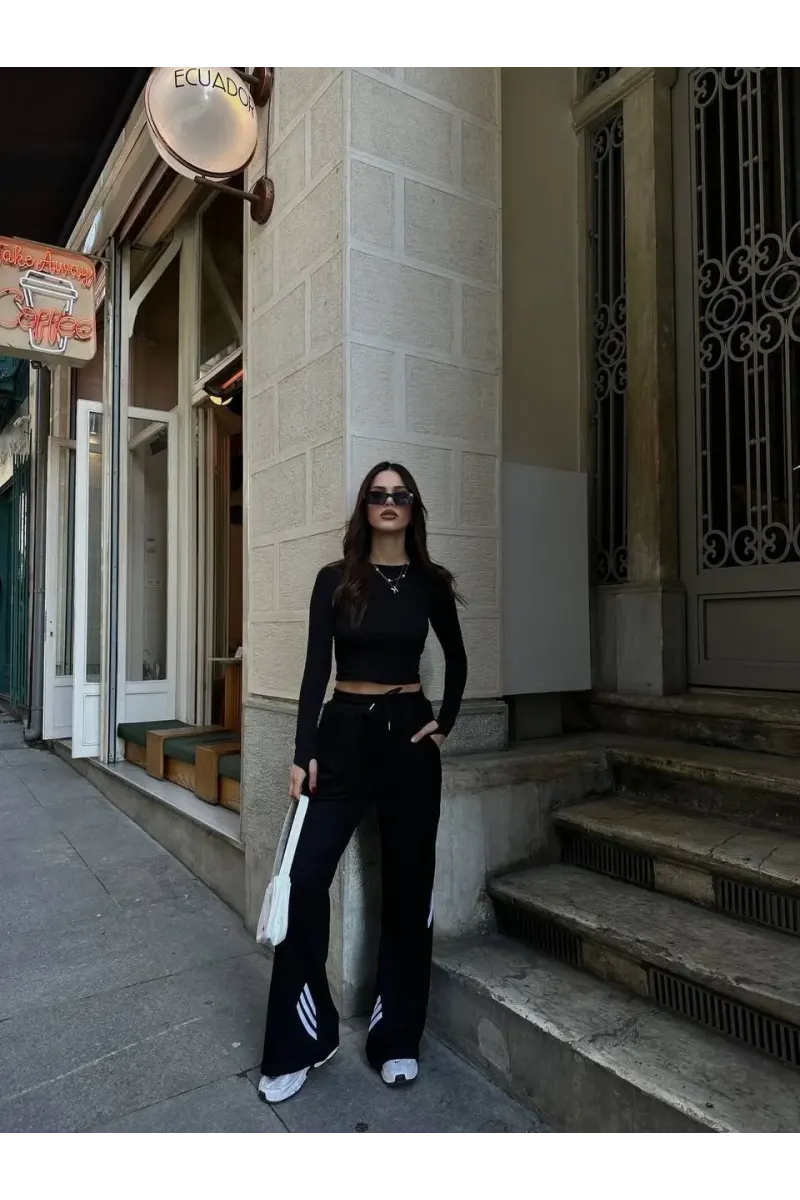 Şeritli Modal Eşofman