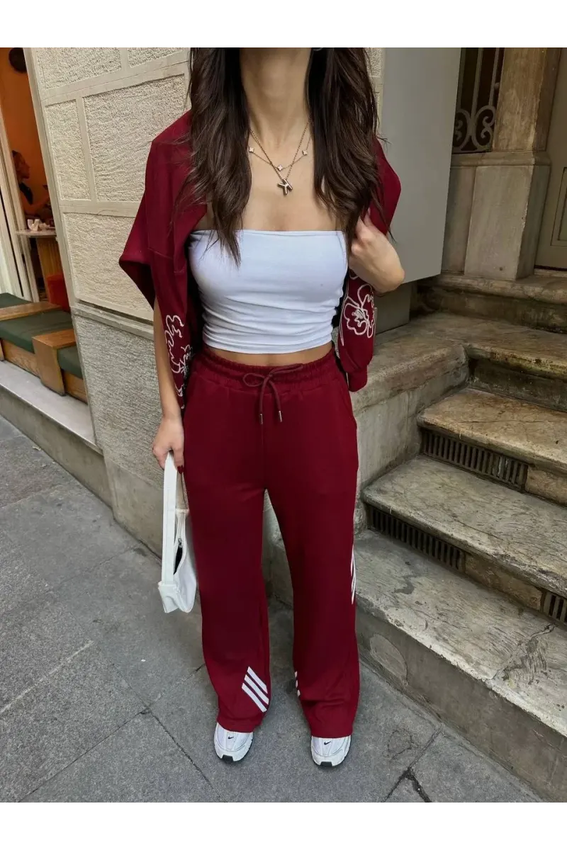 Şeritli Modal Eşofman