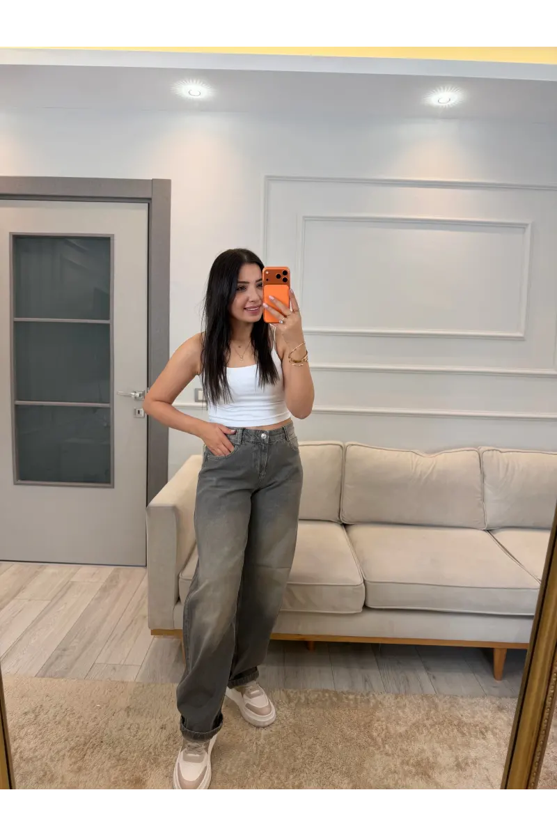 Solvey Kahve Baggy Jean