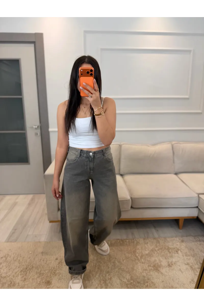 Solvey Kahve Baggy Jean