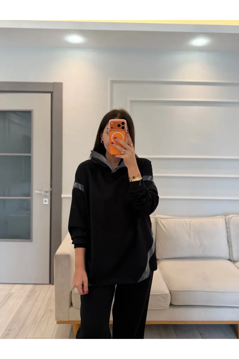 Tasarım Şerit Detaylı Modal Takım