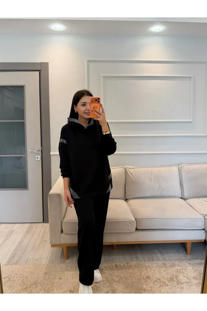 Tasarım Şerit Detaylı Modal Takım