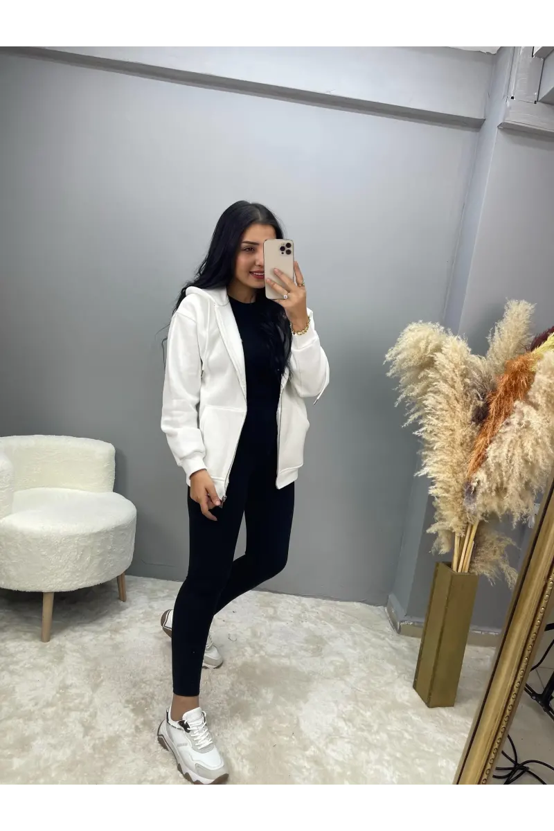 Vesna Fermuarlı Sweatshirt Ceket