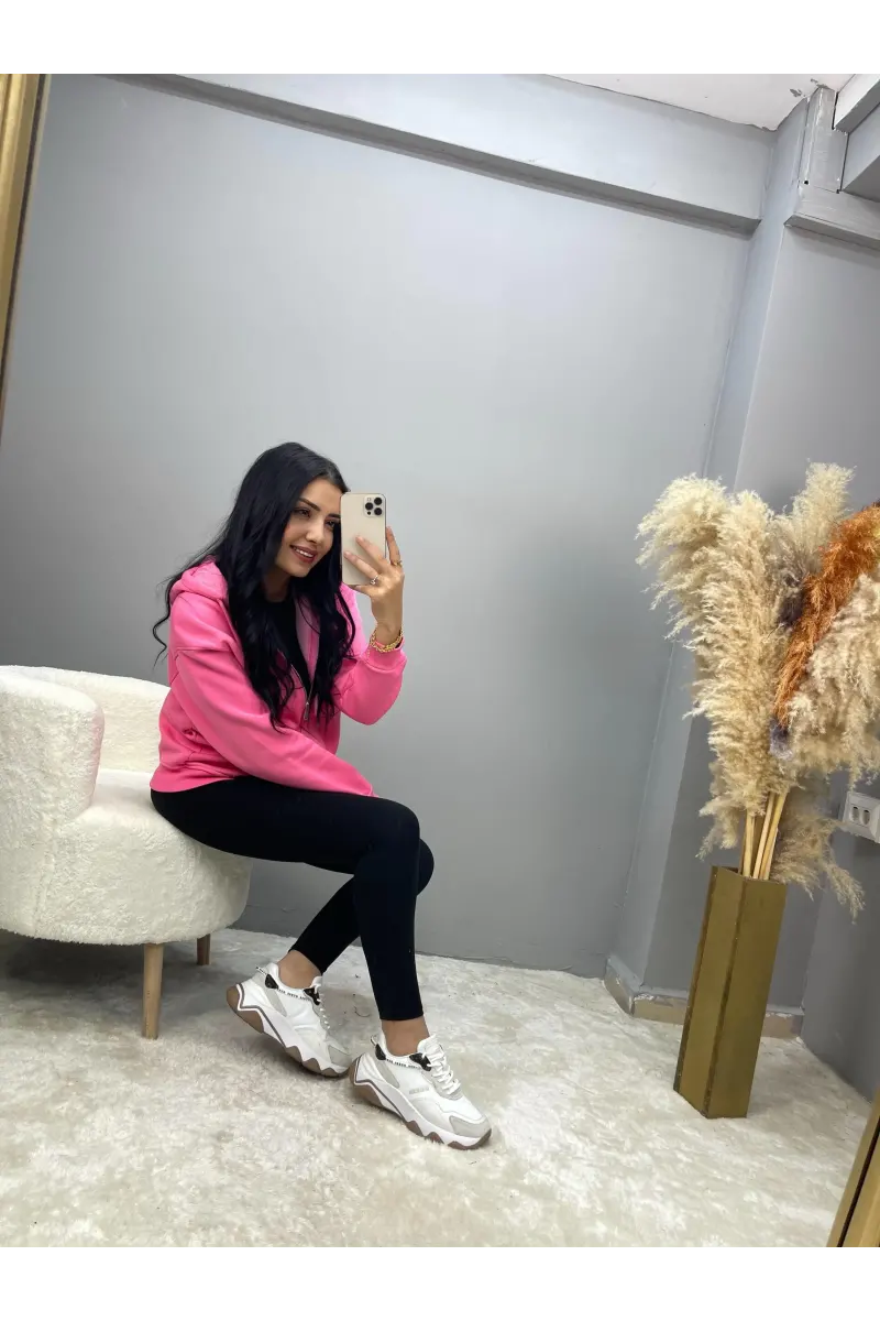 Vesna Fermuarlı Sweatshirt Ceket