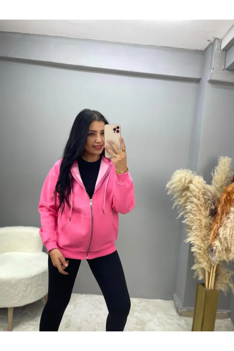Vesna Fermuarlı Sweatshirt Ceket