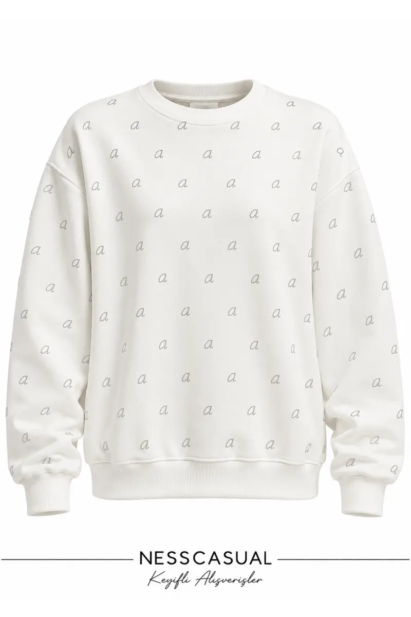 Wang Taşlı Sweatshirt