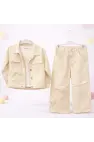 Fiyonk Kabartma Denim Üçlü Takım 5/12 Yaş