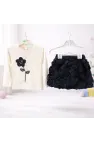 Çiçekli Tüllü Etekli Takım 2/5 Yaş