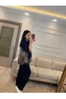 Leopar Fular Detaylı İkili Takım