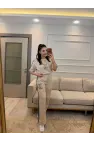 Lv Flok Baskılı İkili Takım