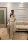 Lv Flok Baskılı İkili Takım