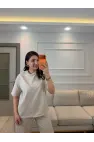 Su Yolu Taşlı Şeritli İkili Takım