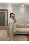 Su Yolu Taşlı Şeritli İkili Takım