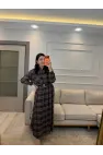 Ekoseli Astarlı Gömlek Etek Takım