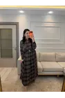 Ekoseli Astarlı Gömlek Etek Takım