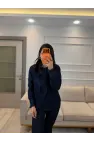 Paira Fularlı Denim Gömlek