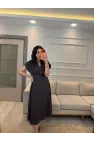 Tasarım Gül Detaylı Elbise