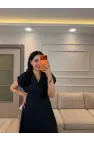 Tasarım Gül Detaylı Elbise
