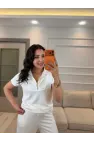 Oysh Fermuarlı Polo Yaka İkili Takım