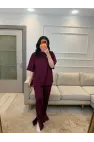 Oysh Yan Yırtmaçlı Paraşüt Garnili Takım