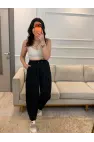 Lucka Pileli Şalvar Model Pantolon