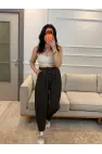 Lucka Pileli Şalvar Model Pantolon