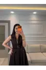 Muadil Fermuar Detaylı Elbise