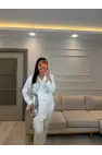 Jesica Fularlı Gömlek