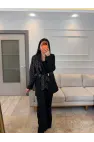 Premium Şal Detaylı Ceket Pantolon Takım