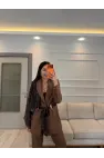 Premium Şal Detaylı Ceket Pantolon Takım