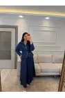 Pens Detaylı Ceket Etek Denim Takım