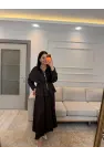 Pens Detaylı Ceket Etek Denim Takım