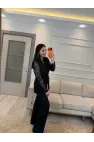 Dantel Detaylı Blazer Ceket Pantolon Takım
