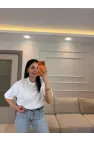 Mairin Yaka Taşlı T-Shirt