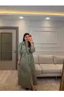 Zımba Ve Kemer Detaylı Elbise