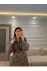 Zımba Ve Kemer Detaylı Elbise