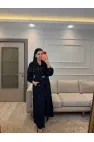 Zımba Ve Kemer Detaylı Elbise