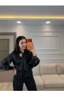 Organize Fular Detaylı Gömlek