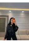 Organize Fular Detaylı Gömlek